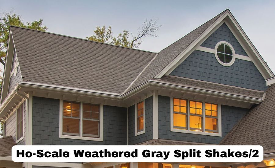 Ho-Scale Weathered Gray Split Shakes/2