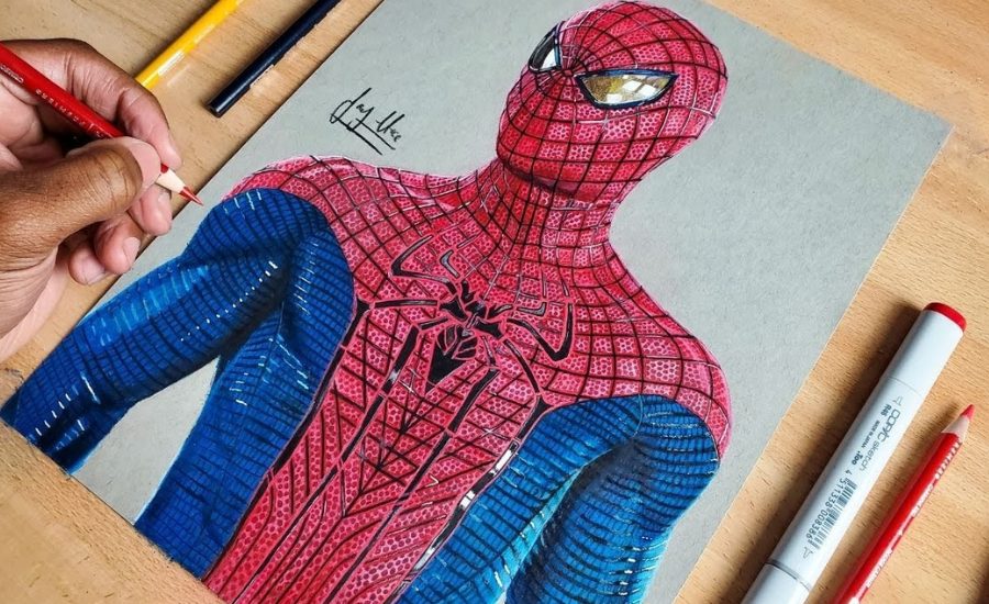 Techniques for Drawing:7barsug8u0w= Spiderman